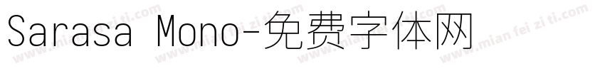 Sarasa Mono字体转换